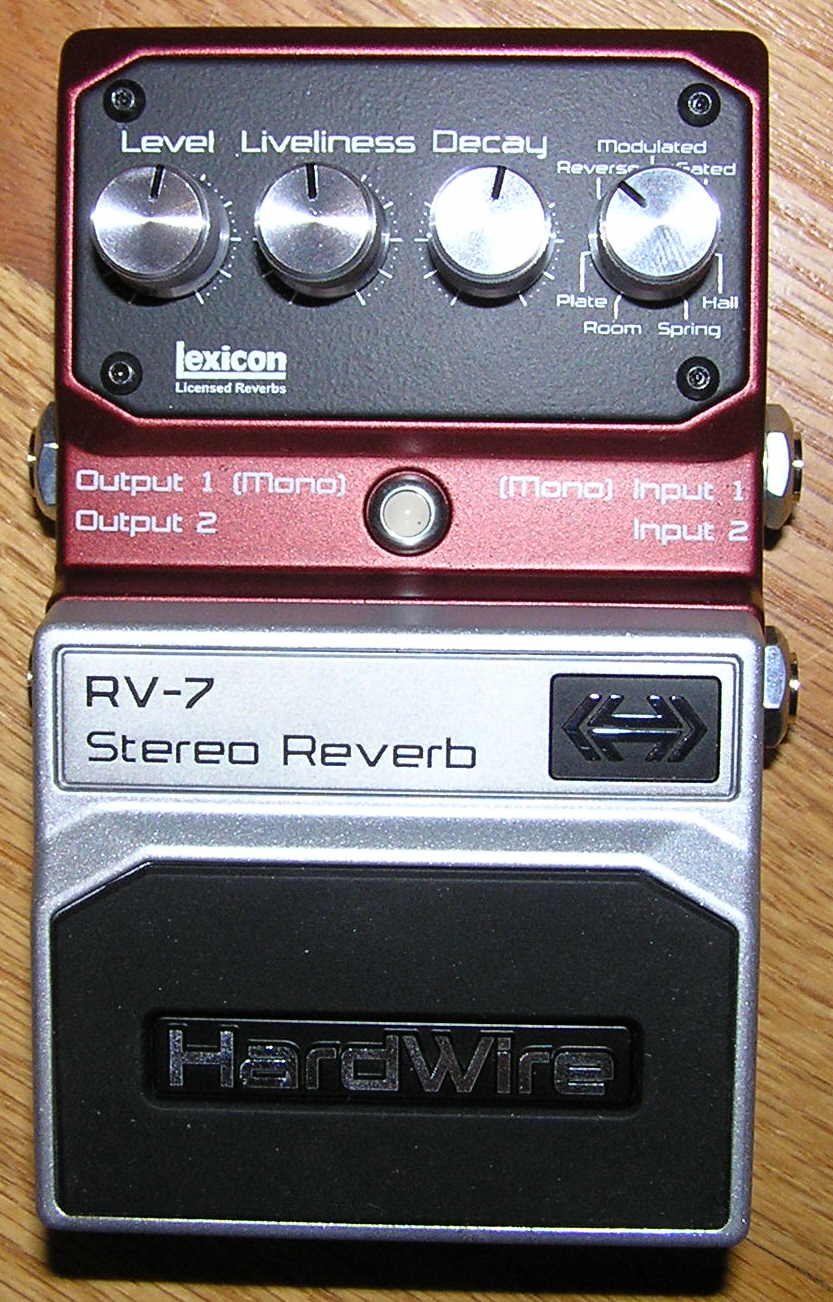 Digitech HardWire STEREO REVERB RV-7